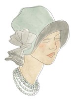 Flapper Fashion Sketches I Fine Art Print