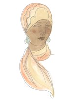 Flapper Fashion Sketches III Fine Art Print