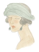 Flapper Fashion Sketches IV Fine Art Print