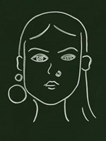 Malachite Portrait IV Framed Print