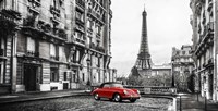 Roadster in Paris (Rouge) Fine Art Print