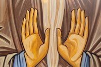 Georgia, Kakheti Religious Art At The David Gareja Monastery Fine Art Print