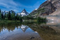 Mount Assiniboine Reflected In Sunburst Lake Fine Art Print