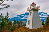 Pilot Bay Lighthouse At Pilot Bay Provincial Park, British Columbia, Canada Fine Art Print