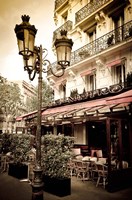 Le Metro Restaurant, Left Bank, Paris, France Fine Art Print
