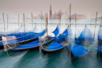 Italy, Venice Abstract Of Gondolas At St Mark's Square Fine Art Print