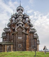 Kizhi Pogost Wooden Church In Lake Onega Karelia Russia Fine Art Print