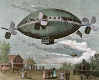 Aerostat Engraving In 'The Illustration', 1887 Fine Art Print