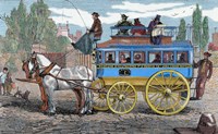 Horse-Drawn Omnibus Fine Art Print