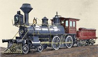 Locomotive Drawing R Loewenstein 'La Ilustracion' 1881 Fine Art Print