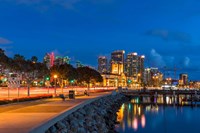 Bright Light, San Diego Skyline Framed Print