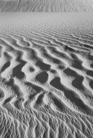 California, Valley Dunes Sand Ripples (BW) Fine Art Print