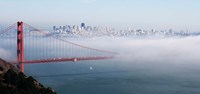San Francisco Golden Gate Bridge Disappearing Into Fog Fine Art Print