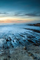 Sunset Coastline Of Montana De Oro State Park Fine Art Print