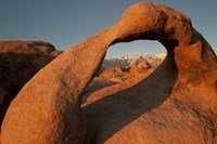 Mobius Arch With Mt Whitney And The Sierra Nevada Range Fine Art Print