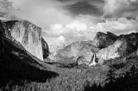 Panoramic View Of Yosemite Valley (BW) Fine Art Print