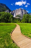 Boardwalk Headed To Yosemite Falls Fine Art Print