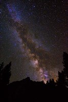 The Milky Way Over The Palisades Fine Art Print