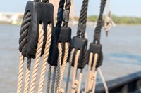 Savannah Sailboat Ropes Fine Art Print