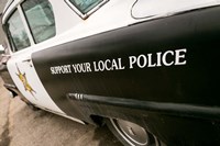 1950's Police Car Fine Art Print