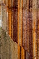 Mineral Seep Wall Detail Along Lake Superior Fine Art Print