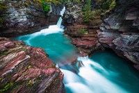 St Mary Falls, Glacier National Park, Montana Fine Art Print