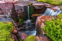 Triple Falls, Glacier National Park, Montana Fine Art Print