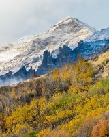 Foggy Mountain In Humboldt National Forest, Nevada Fine Art Print