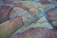 Eroded Layered Sandstone, Nevada Fine Art Print