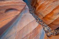 Designs Of A Small Canyon On The White Dome Trail Fine Art Print
