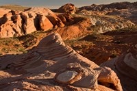 Fire Wave At Sunset, Valley Of Fire State Park, Nevada Fine Art Print