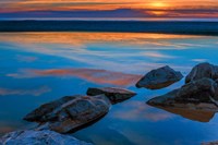 Rocky Seashore Of Cape May, New Jersey Fine Art Print