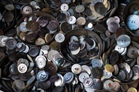 Pile Of Old Buttons Fine Art Print