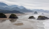 Rocky Cannon Beach Panorama, Oregon Fine Art Print