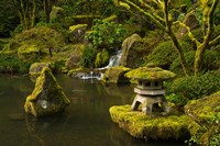 Portland Japanese Garden Pond, Oregon Fine Art Print