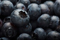Close-Up Of Dark Blueberries Fine Art Print