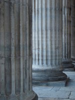 Columns Of The Merchants Exchange Building, Pennsylvania Fine Art Print