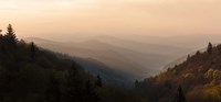 Sunrise Panorama In The Great Smoky Mountains National Park Fine Art Print