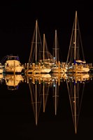 Pleasure Boats In Fulton Harbor Fine Art Print