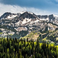 Ski Resort From Guardsmans Pass Road Fine Art Print