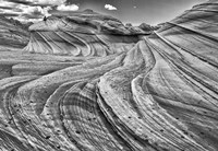 Second Wave Zion National Park Kanab, Utah (BW) Fine Art Print