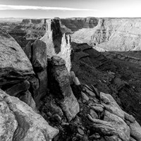 Early Morning Vista From Marlboro Point, Utah (BW) Fine Art Print