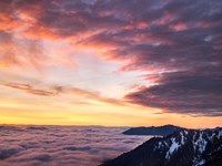 Dawn On Hurricane Ridge Road, Washington Fine Art Print