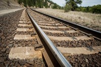 Tailroad Tracks At Marshall, Washington Fine Art Print