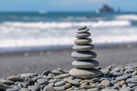 Stacked Beach Rocks, Washington State Fine Art Print