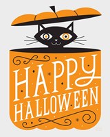 Festive Fright Cat Fine Art Print