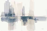 Improvisation II Navy Fine Art Print