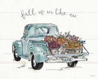 Modern Farmhouse IX Blue Truck Fine Art Print