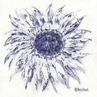 Blue Sunflower Fine Art Print