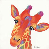 Cheery Giraffe Fine Art Print